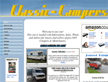 Tablet Screenshot of classic-campers.co.uk